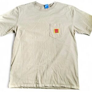 Men’s Olive Green Empyre Cotton Pocket Short Sleeve Crew Neck T-Shirt